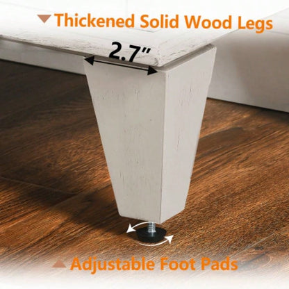 65.2 Mid Modern Sideboard Buffet Cabinet with Storage, Symmetrical Geometric Accent Coffee Bar Wine Bar Storage Cabinet, Large Console Table Living Room/Entryway/Kitchen, Antique White