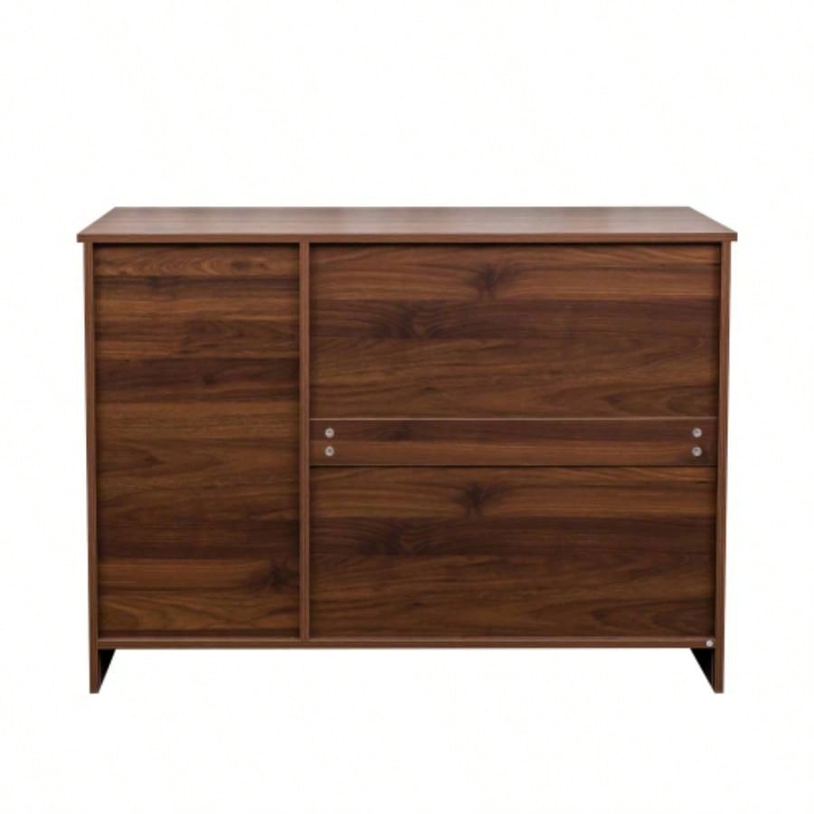 Modern Wood Buffet Sideboard with 2 doors1 Storage and 2drawers - Entryway Serving Storage Cabinet Doors - Dining Room Console, 43.3 Inch