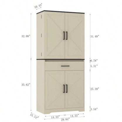 Modern Wooden Cabinet with Sturdy Frame Living Room, Entryway, Bedroom, Hallway, Office, with LEDs, with Drawer