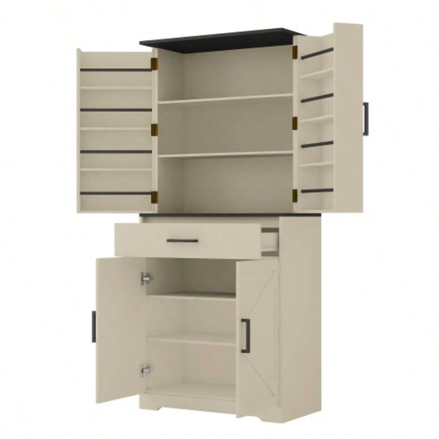 Modern Wooden Cabinet with Sturdy Frame Living Room, Entryway, Bedroom, Hallway, Office, with LEDs, with Drawer