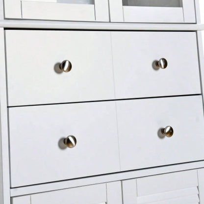 67 Tall Kitchen Pantry Cabinet with Doors and Shelves Large Stand Up Pantry Storage Cabinet with Drawer Large Food Cupboard Storage Cabinet Kitchen Bathroom Room, White