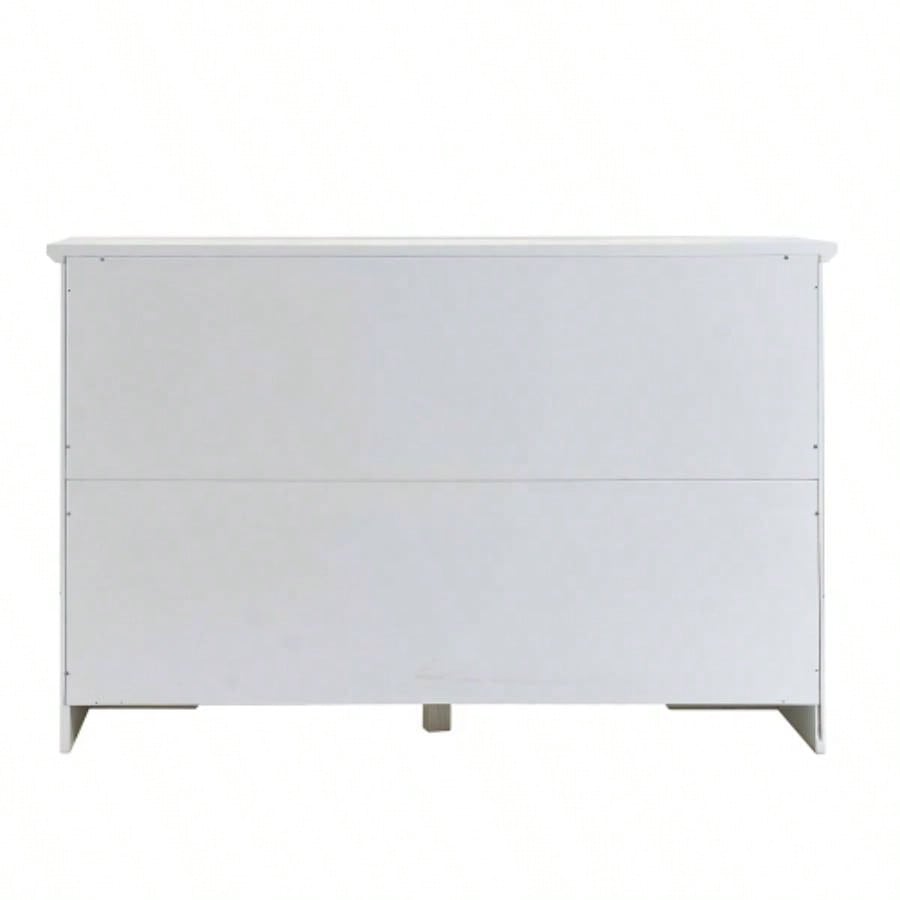 Sideboard Buffet Cabinet, 51 Large Kitchen Storage Cabinet with Drawers, Doors and Adjustable Shelves, Farmhouse Wooden Coffee Bar Kitchen, White