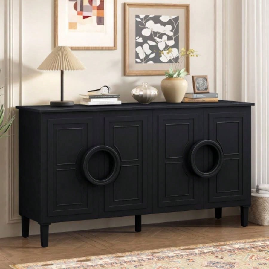 USTYLE Four - door sideboard with French - Inspired, Suitable Living Rooms, Entrance and Study Rooms