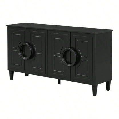 USTYLE Four - door sideboard with French - Inspired, Suitable Living Rooms, Entrance and Study Rooms