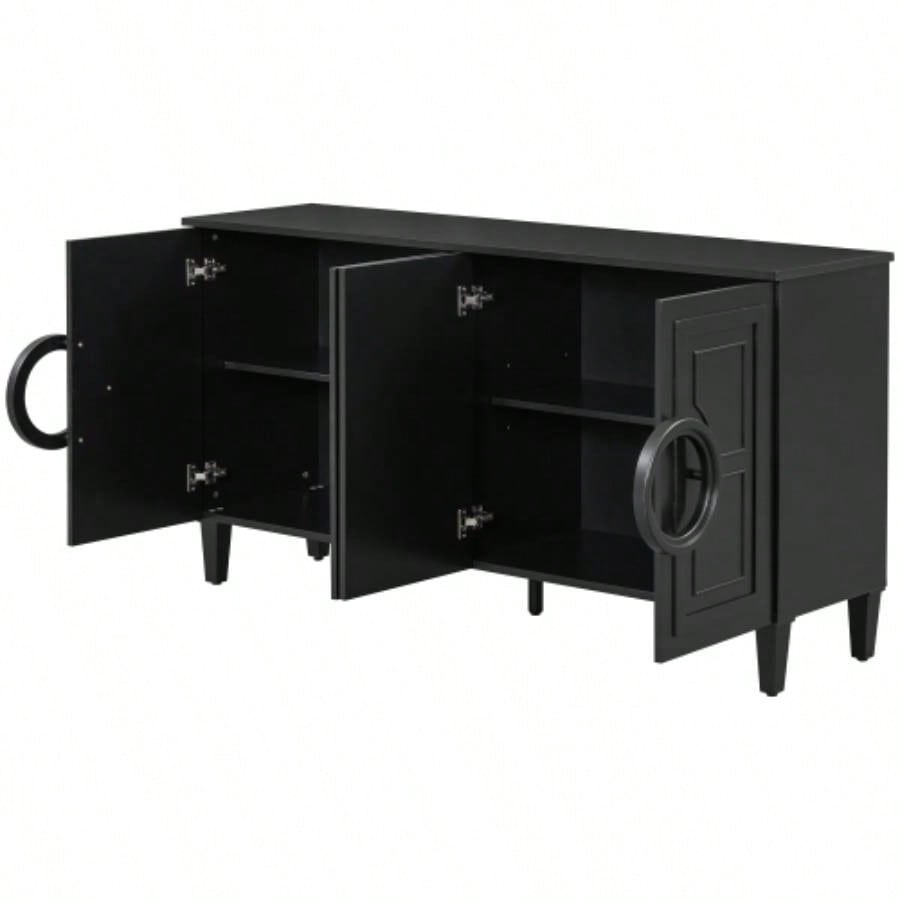 USTYLE Four - door sideboard with French - Inspired, Suitable Living Rooms, Entrance and Study Rooms