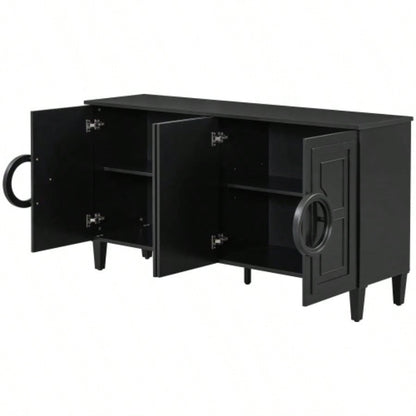 USTYLE Four - door sideboard with French - Inspired, Suitable Living Rooms, Entrance and Study Rooms