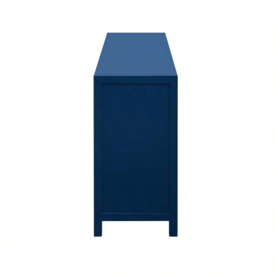 USTYLE Luxurious Four - Door Sideboard with Honeycomb Patterned Doors, Offering Ample Storage Study, Entrance and Living Room