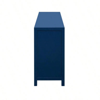 USTYLE Luxurious Four - Door Sideboard with Honeycomb Patterned Doors, Offering Ample Storage Study, Entrance and Living Room