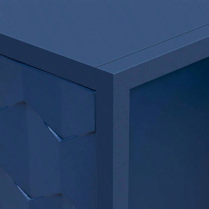 USTYLE Luxurious Four - Door Sideboard with Honeycomb Patterned Doors, Offering Ample Storage Study, Entrance and Living Room