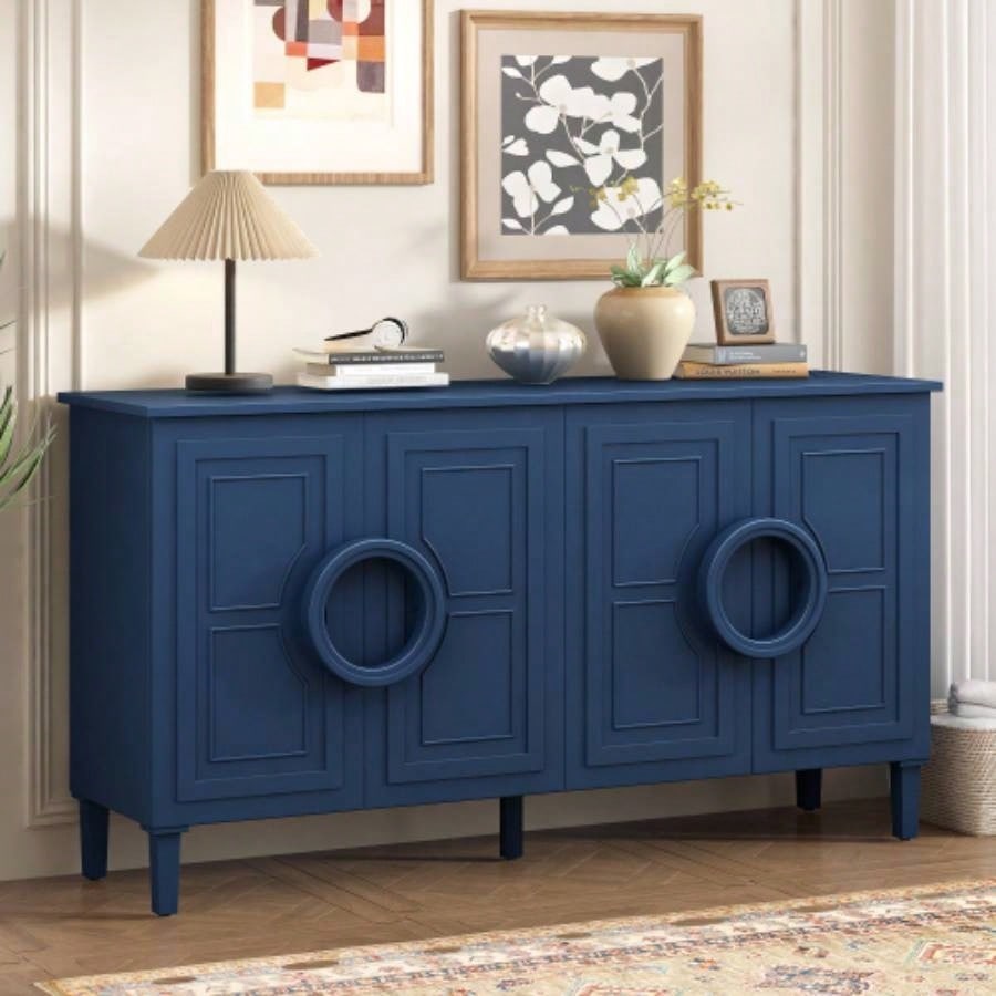 USTYLE Four - door sideboard with French - Inspired, Suitable Living Rooms, Entrance and Study Rooms