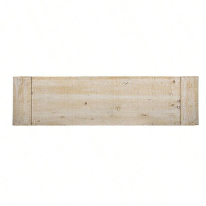 UStyle Luxury Multi - Functional MDF Sideboard - Handwoven Wood Slat Doors, Tiered Stepped Design Premium Solid Wood Veneer Hallways, Living Rooms, Studies, and Corridors