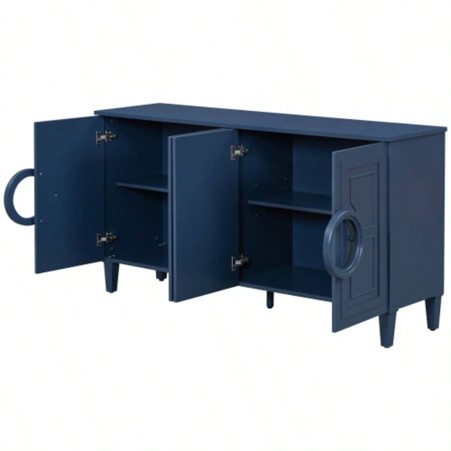 USTYLE Four - door sideboard with French - Inspired, Suitable Living Rooms, Entrance and Study Rooms