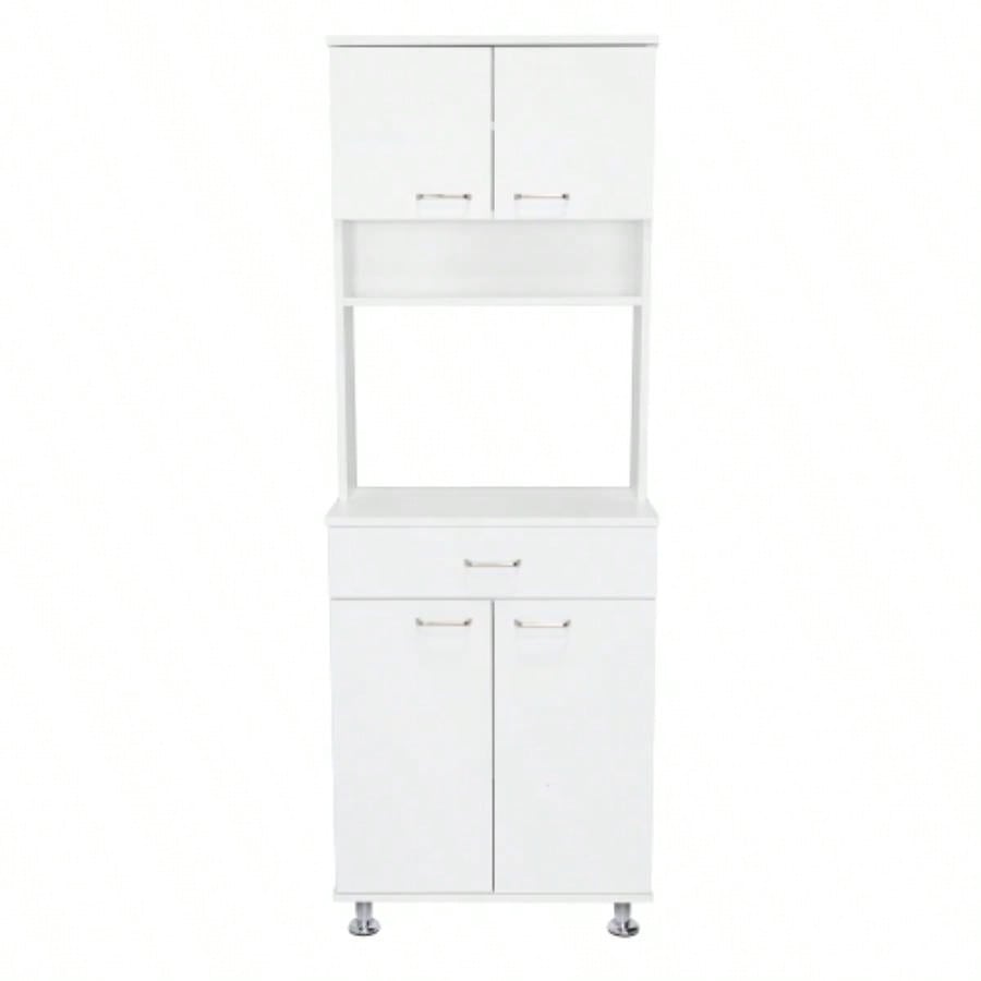 Bay Area Pantry, Two Door Cabinets, One Drawer, Four Adjustable Metal