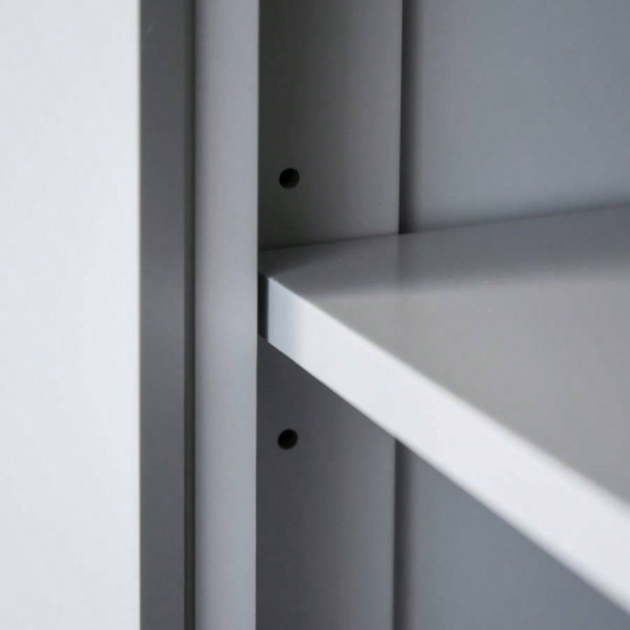 HOMCOM 72 Kitchen Pantry Storage Cabinet, Traditional Freestanding Cabinet with 4 Doors and 3 Adjustable Shelves, Large Central Drawer, Beadboard, Gray