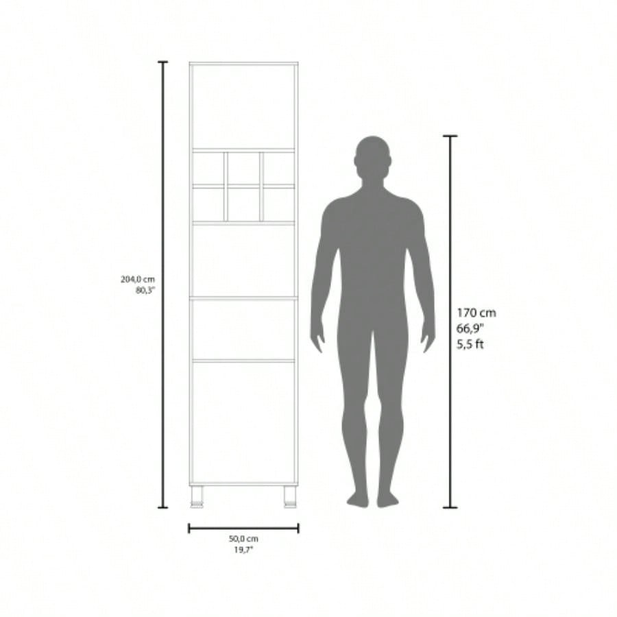 Kitchen Pantry, 2 Doors, 4, 8 Shelves