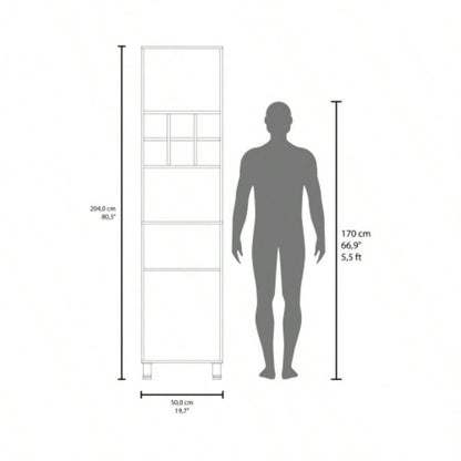 Kitchen Pantry, 2 Doors, 4, 8 Shelves