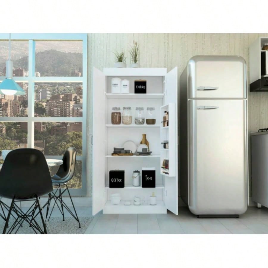 Albany, Double Door Pantry Cabinet, Five Shelves