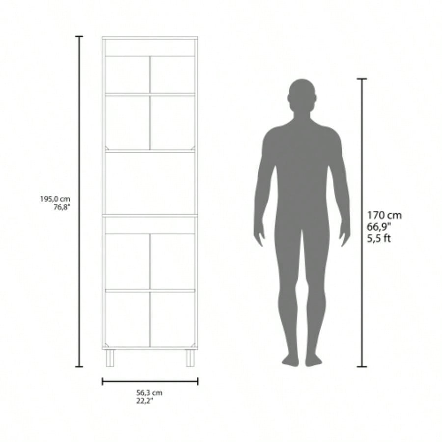 Kitchen Pantry, 4 Doors, 4 Shelves