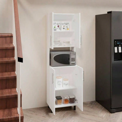 Kitchen Pantry, 4 Doors, 4 Shelves