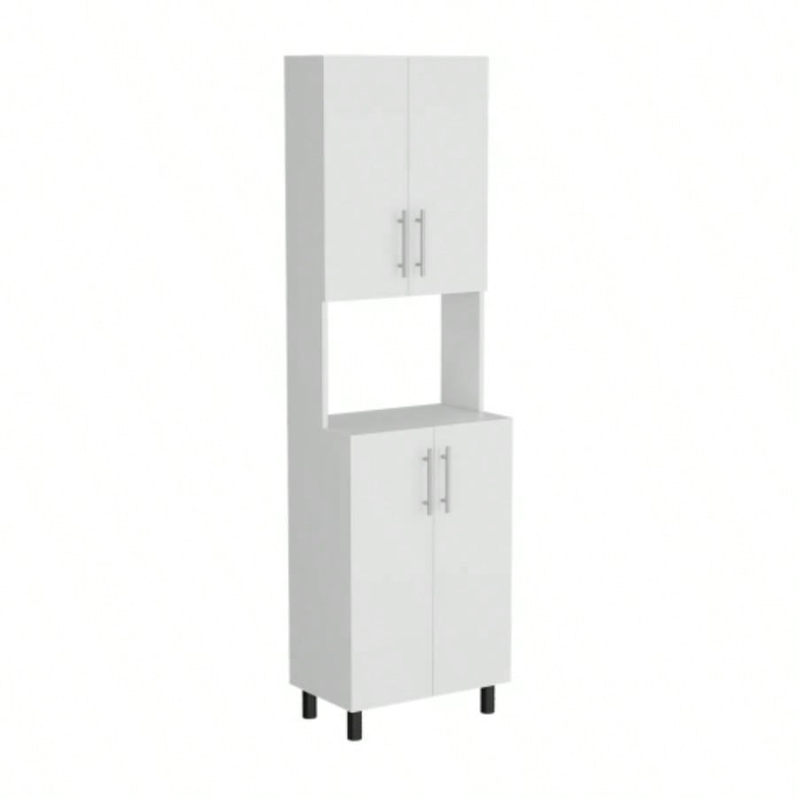 Kitchen Pantry, 4 Doors, 4 Shelves