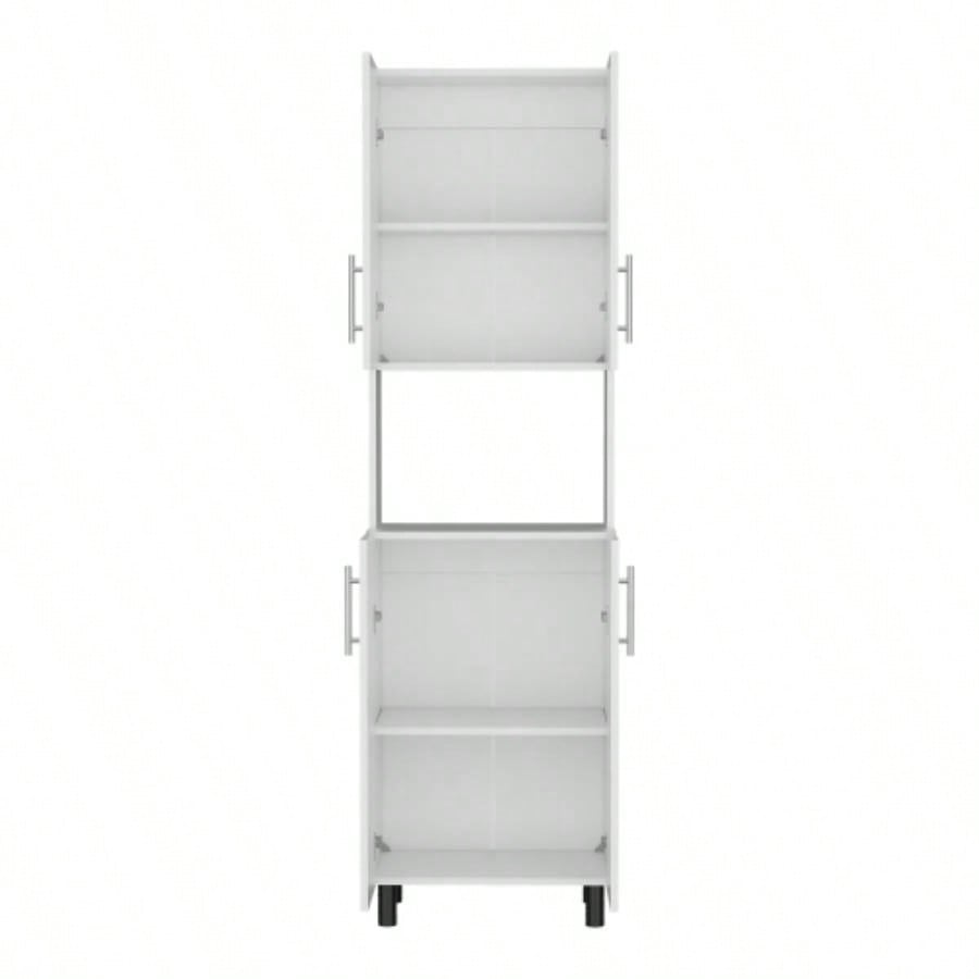 Kitchen Pantry, 4 Doors, 4 Shelves