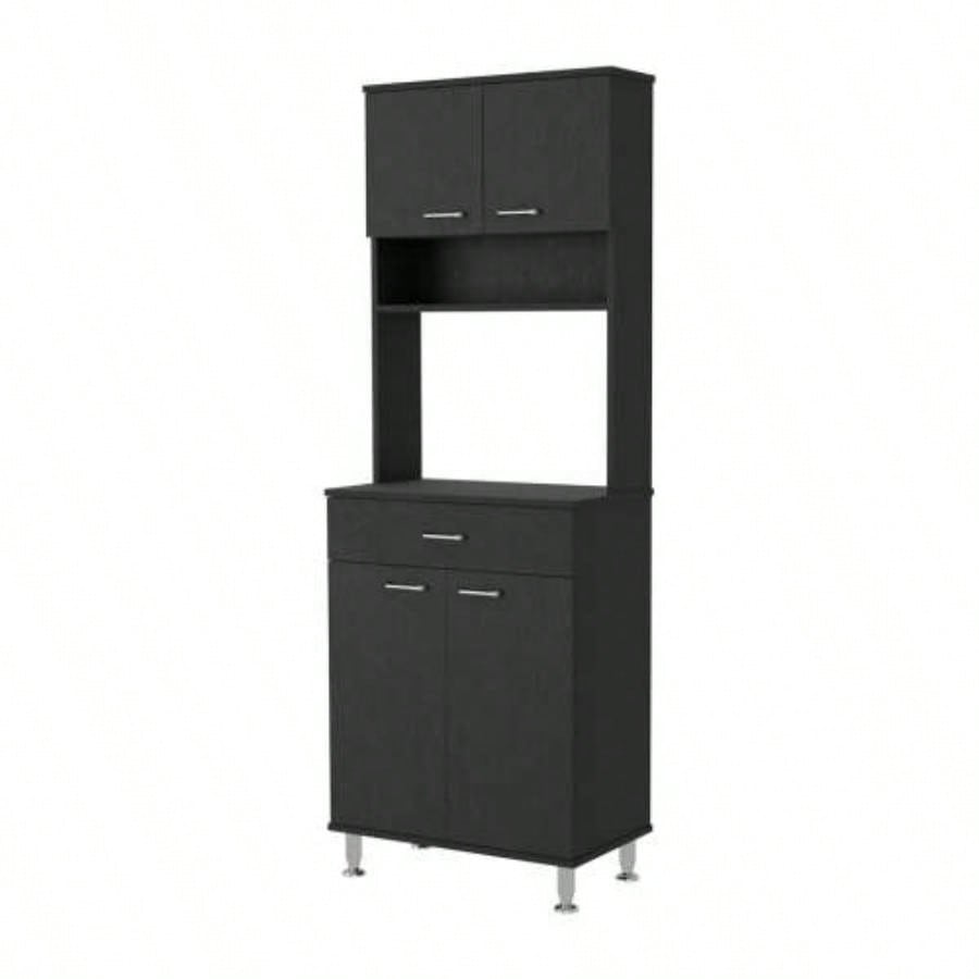 Bay Area Pantry, Two Door Cabinets, One Drawer, Four Adjustable Metal