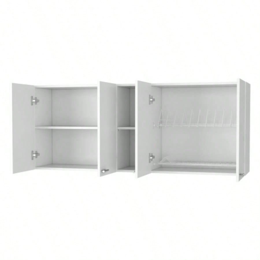 Winslow 150 Wall Cabinet, Four Doors, Two Divisions, Two Shelves