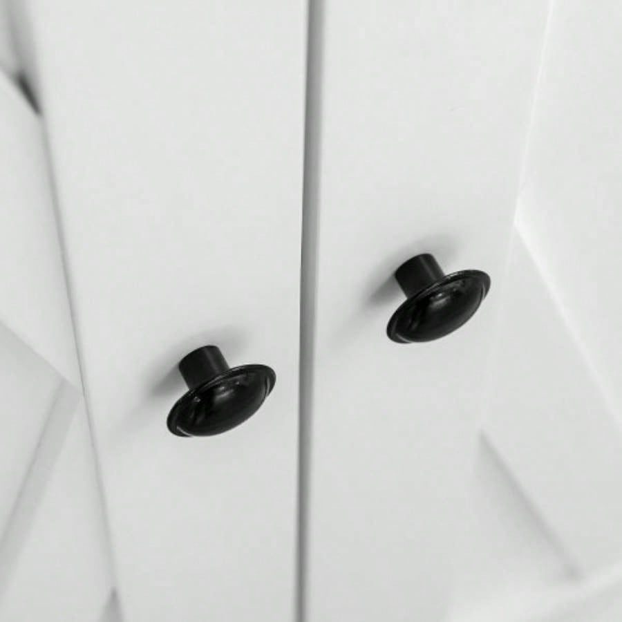 HOMCOM 70.75 Farmhouse Kitchen Pantry Cabinet, Freestanding Tall Storage Cabinet with 4 Barn Doors and Adjustable Shelves Dining Room, White