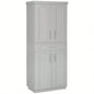 HOMCOM Modern Kitchen Pantry Freestanding Cabinet Cupboard with Doors and Drawer, Adjustable Shelving,