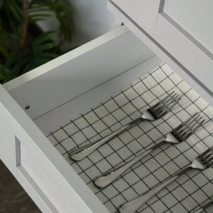 HOMCOM Modern Kitchen Pantry Freestanding Cabinet Cupboard with Doors and Drawer, Adjustable Shelving,