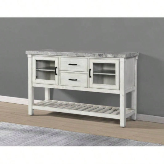 Canova - Marble Top Server - Gray