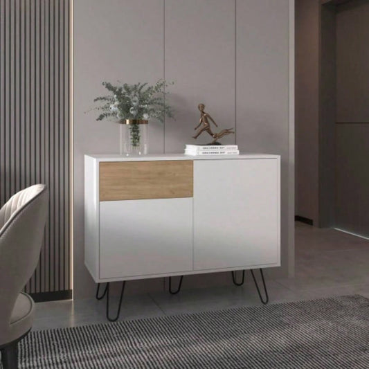 Sideboard, 2 Doors, 1 Drawer, 4 Shelves