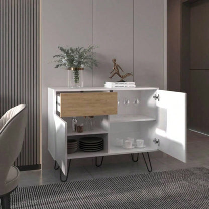 Sideboard, 2 Doors, 1 Drawer, 4 Shelves