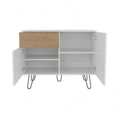 Sideboard, 2 Doors, 1 Drawer, 4 Shelves