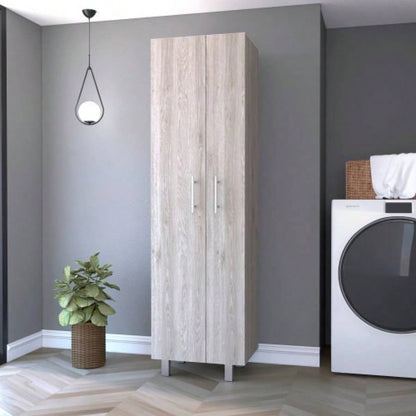 Norway Broom Closet Pantry, Five Shelves, Double Door Cabinet, Four