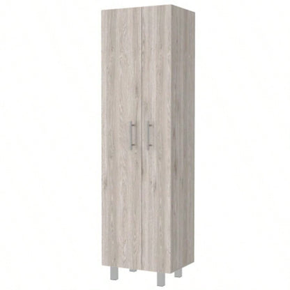 Norway Broom Closet Pantry, Five Shelves, Double Door Cabinet, Four