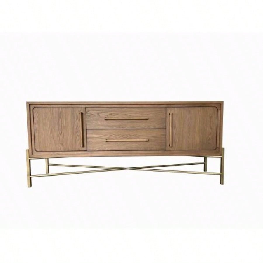 Metal Base Latte Sideboard