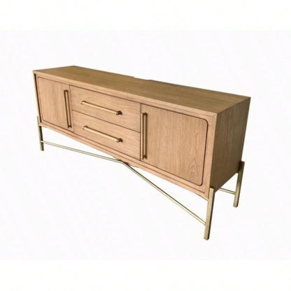 Metal Base Latte Sideboard