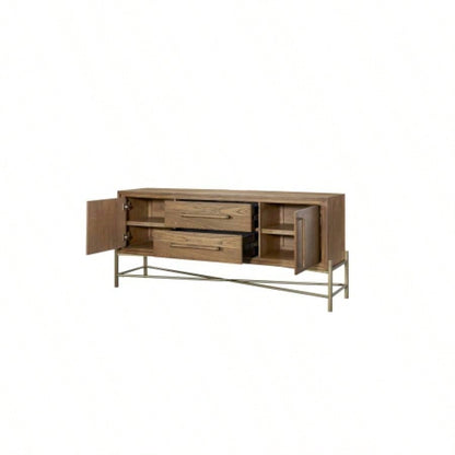 Metal Base Latte Sideboard