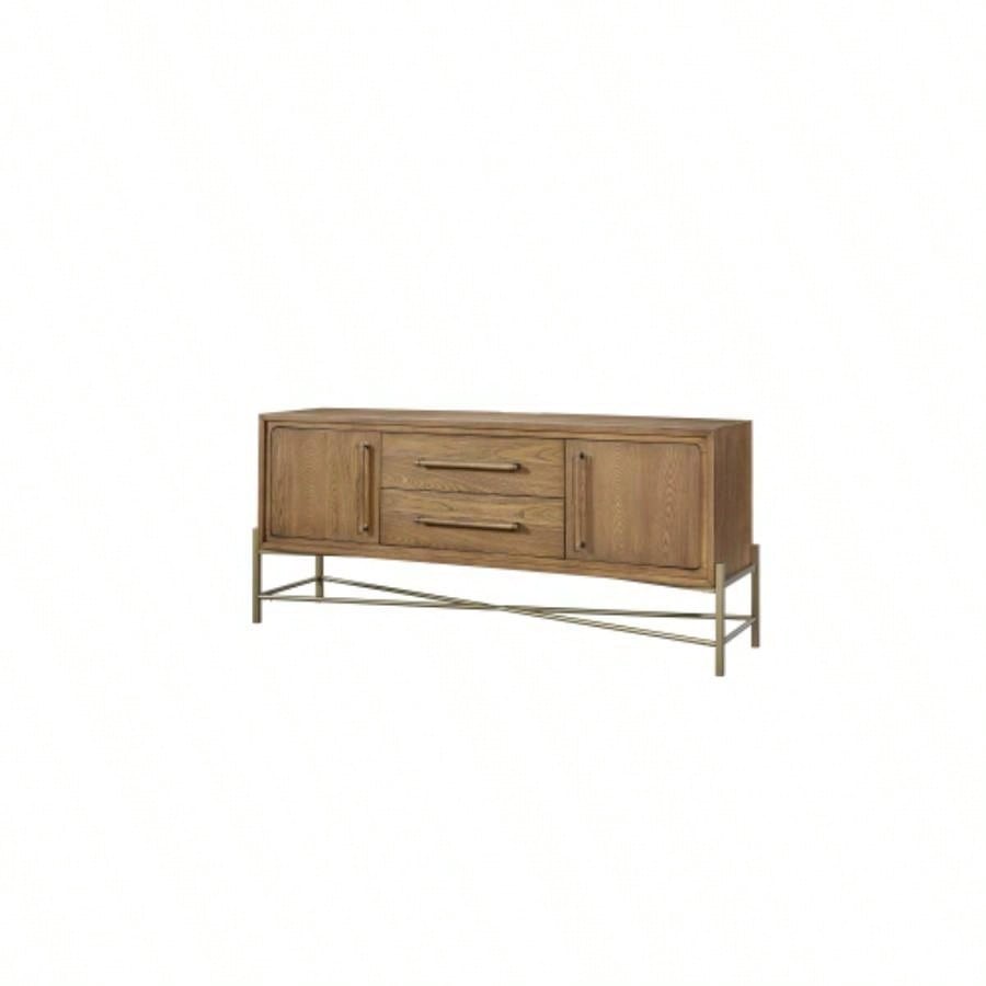 Metal Base Latte Sideboard