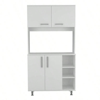 Colorado Pantry Cabinet, Three Open Shelves
