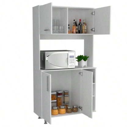 Colorado Pantry Cabinet, Three Open Shelves