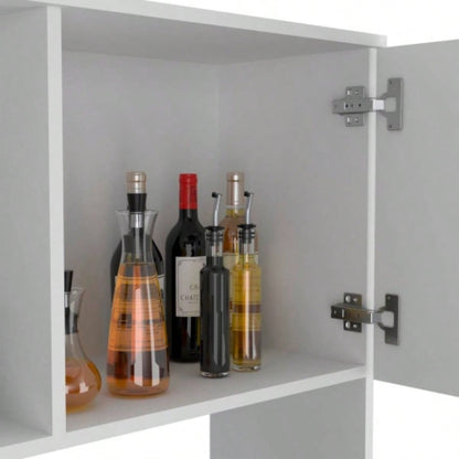 Colorado Pantry Cabinet, Three Open Shelves