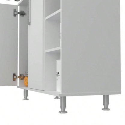 Colorado Pantry Cabinet, Three Open Shelves