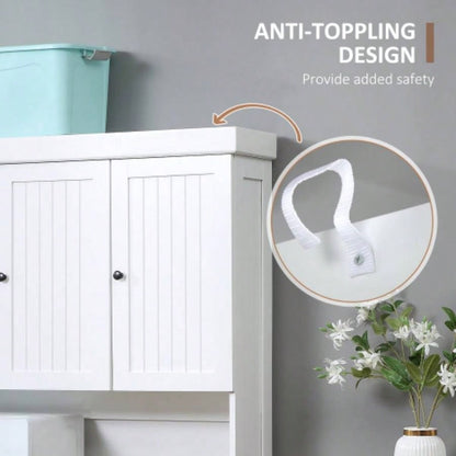 HOMCOM 71 Buffet with Hutch, Modern Kitchen Pantry Storage Cabinet with Microwave Oven Countertop, Drawer, and Cupboard, White