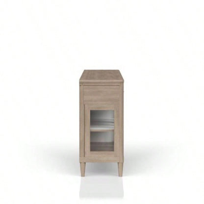 Power Raedy Buffet with Glass Cabinet Doors