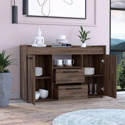 Chapella 2 - Drawer Sideboard Dark Walnut
