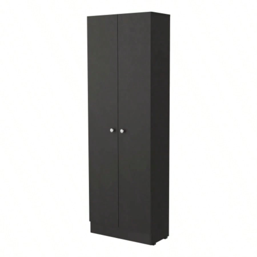 Buxton Rectangle 2 - Door Storage Tall Cabinet Black Wengue