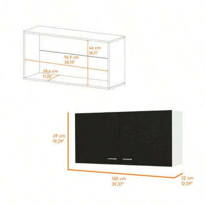 Carbon Espresso Rectangle 2 - Door Wall Cabinet