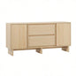 63 Scandi Sideboard with Beveled Drawers, Coastal Oak